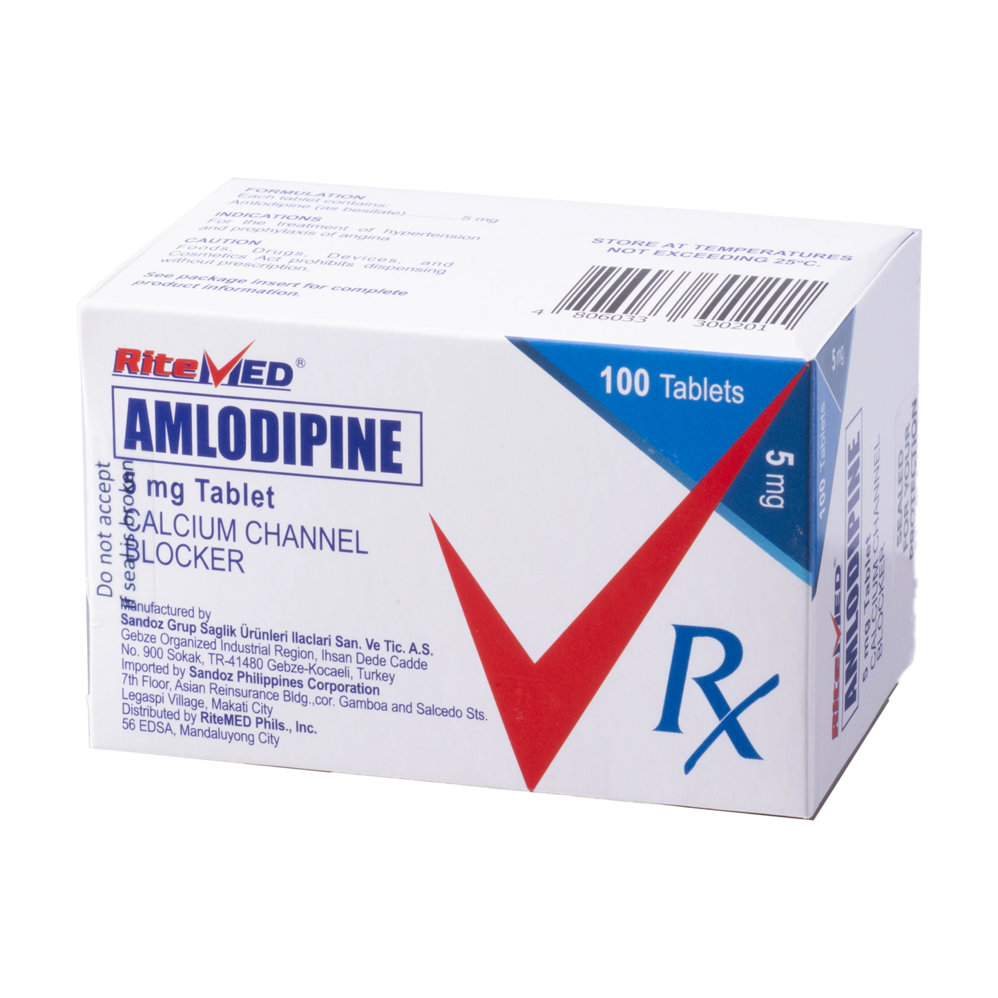 RM AMLODIPINE BESILATE 5MG TAB