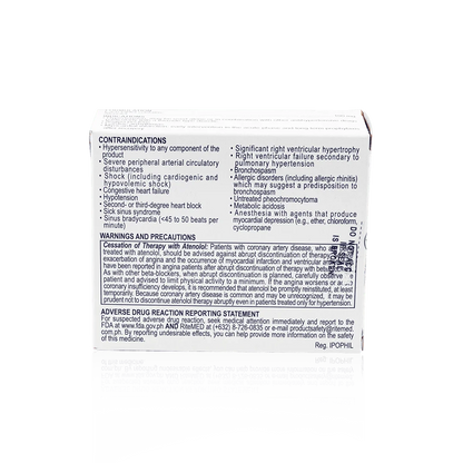 RM ATENOLOL 100MG TAB