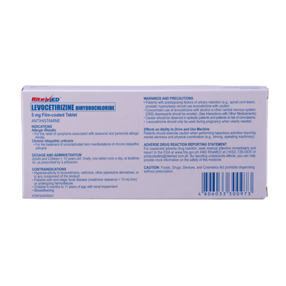 RM LEVOCETIRIZINE 5MG TAB