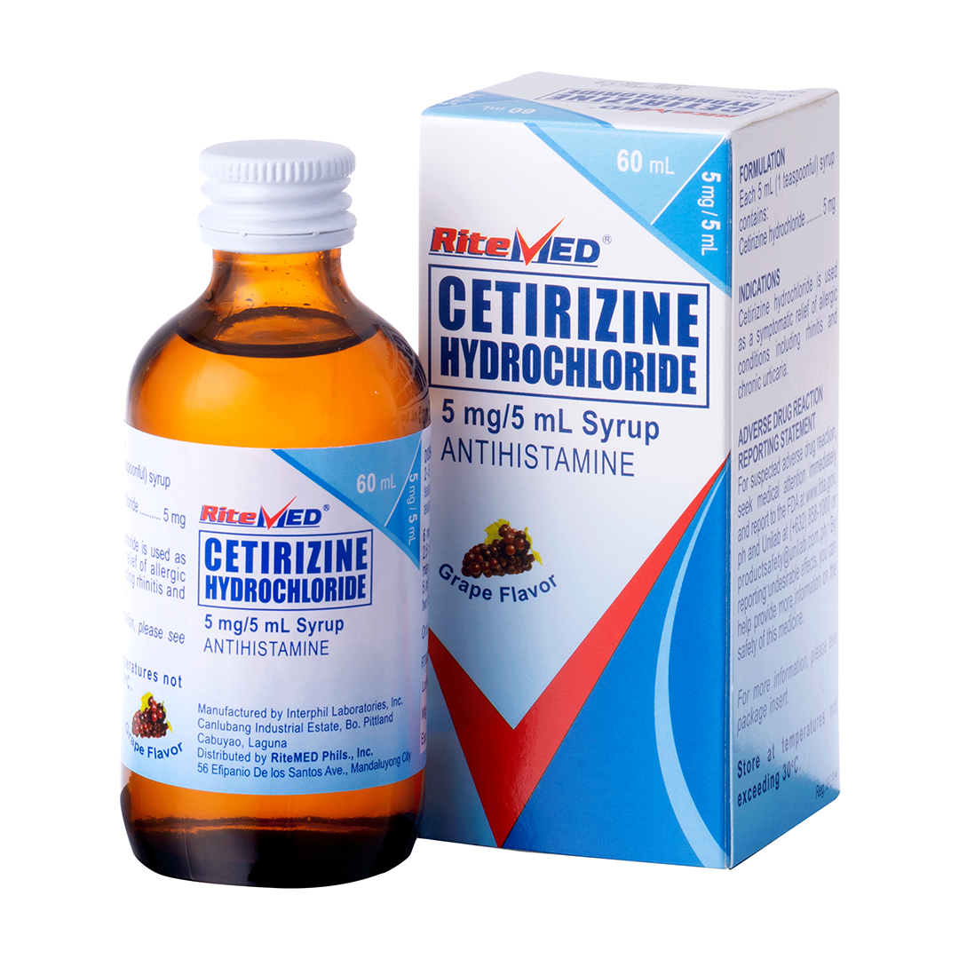 RM CETIRIZINE 5MG SYRUP 60ML RiteMED eHealth