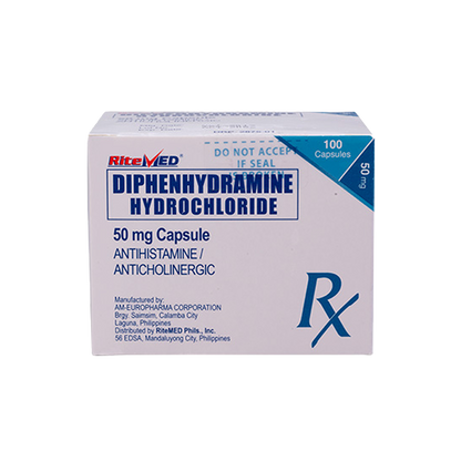 RM DIPHENHYDRAMINE 50MG CAP
