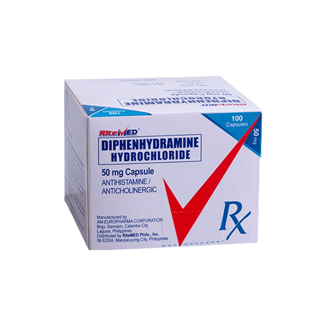 RM DIPHENHYDRAMINE 50MG CAP