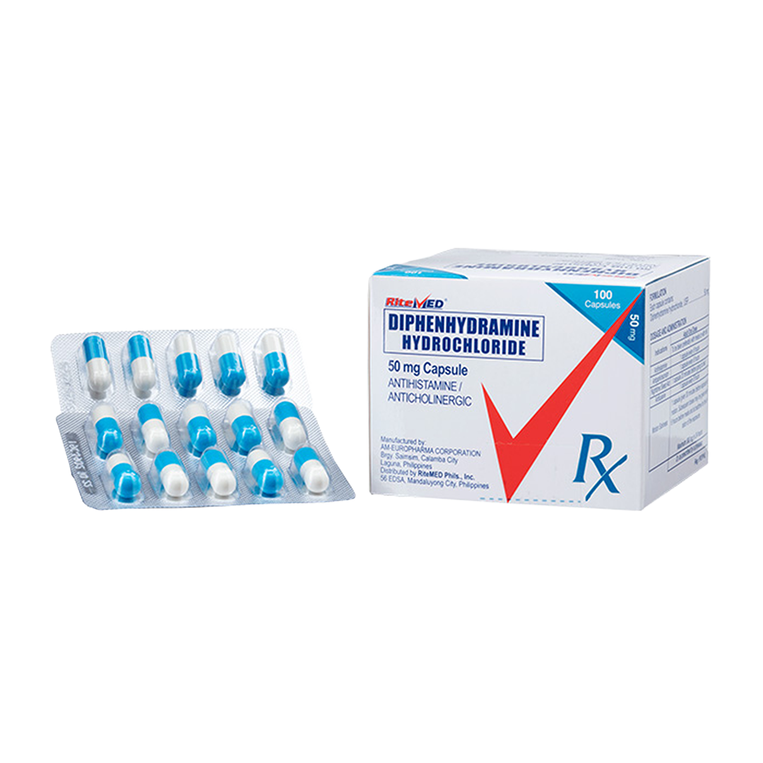 RM DIPHENHYDRAMINE 50MG CAP